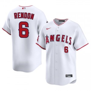 LA Angels Anthony Rendon #6 White Men Baseball Jersey | 2026 Season Authentic 52065207