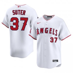 Los Angeles Angels Brent Suter #37 White Men Baseball Jersey | 2026 Season Genuine 69024271