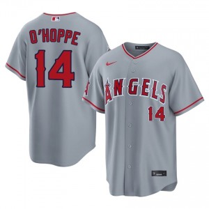 Logan O'Hoppe #14 Los Angeles Angels Baseball Jersey | Professional Men Gray Embroidery Edition 12551545