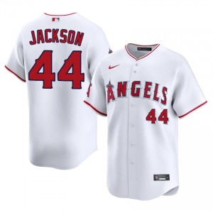 Los Angeles Angels Reggie Jackson #44 White Men Baseball Jersey | 2026 Season Premium 37341530