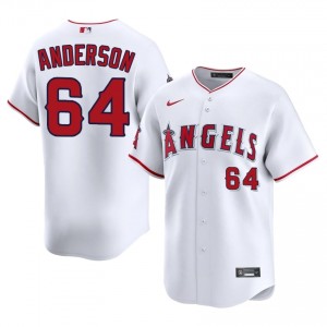 Angels Shaun Anderson #64 White Men Baseball Jersey | 2026 Season Iconic 63456703
