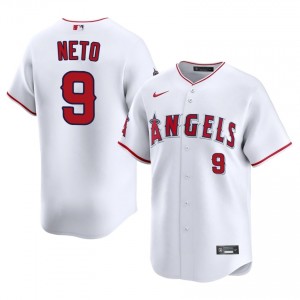 Los Angeles Angels Zach Neto #9 White Men Baseball Jersey | 2026 Season Durable 14879907