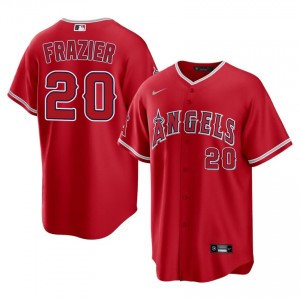 Red Adam Frazier #20 Angels Baseball Stitched Jersey | MLB Men Fit 76803506