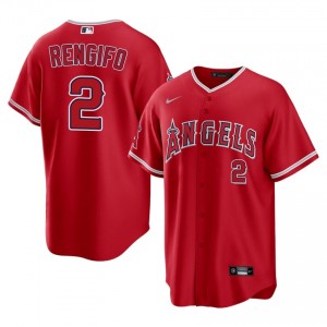 Red Luis Rengifo #2 Angels Baseball Stitch Jersey | Premium Men Fit 86487775