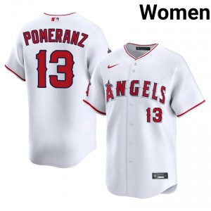 Angels Drew Pomeranz #13 White Women Baseball Jersey | 2026 Season Replica 31167345
