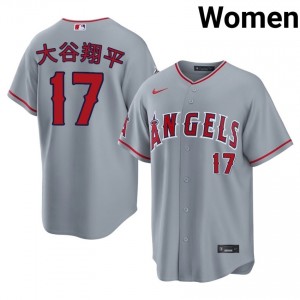 Shohei Ohtani #17 LA Angels Baseball Jersey | Replica Women Gray Stitched Edition 90680156