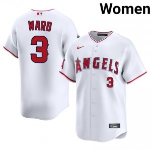 LA Angels Taylor Ward #3 White Women Baseball Jersey | 2026 Season Authentic 80026010