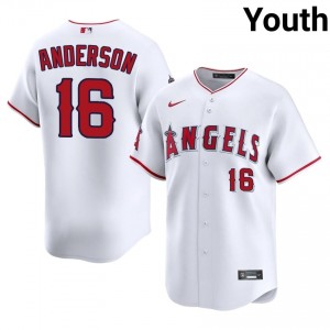 Angels Garret Anderson #16 White Youth Baseball Jersey | 2026 Season Premium 45308000
