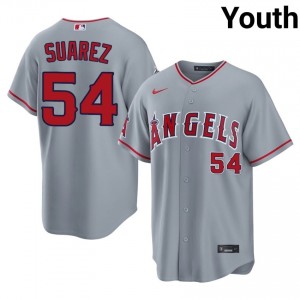 Jose Suarez #54 LA Angels Baseball Jersey | MLB Youth Gray Stitched Edition 45669262
