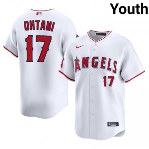 LA Angels Shohei Ohtani #17 White Youth Baseball Jersey | 2026 Season Genuine 97006471