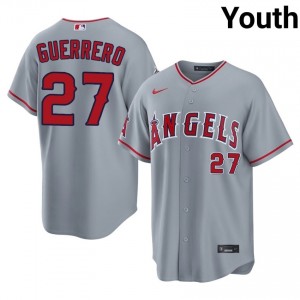 Vladimir Guerrero #27 Angels Baseball Jersey | Limited Youth Gray Embroidery Edition 70358051